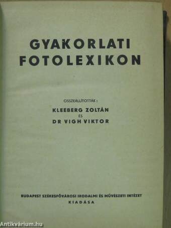 Gyakorlati fotolexikon