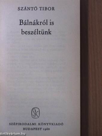 Bálnákról is beszéltünk