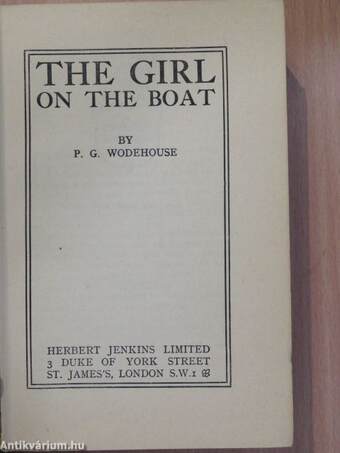 The girl on the boat