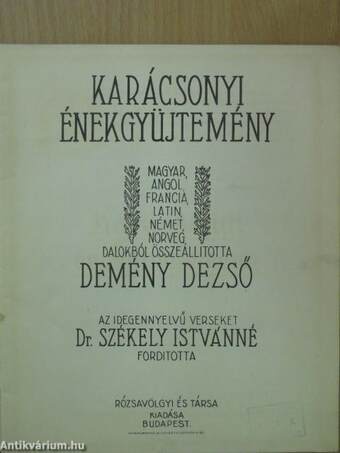 Karácsonyi énekgyüjtemény