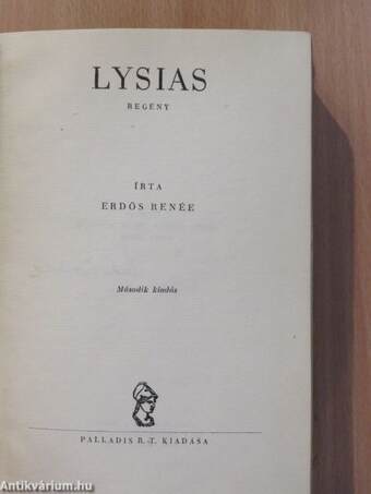 Lysias (aláírt példány)