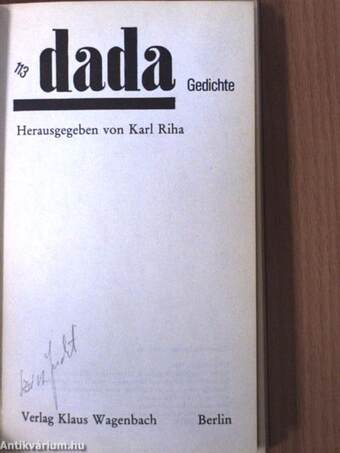 113 dada Gedichte