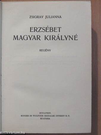 Erzsébet magyar királyné