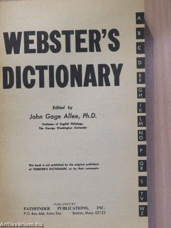 Webster's Dictionary