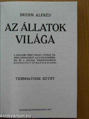 Brehm - Az állatok világa 16.