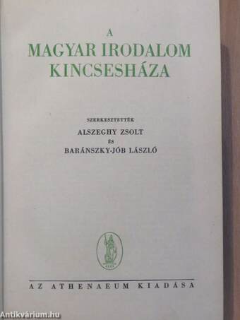 A magyar irodalom kincsesháza