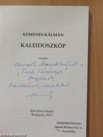 Kaleidoszkóp (dedikált példány)