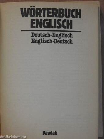 Wörterbuch Englisch