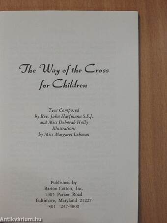 The Way of the Cross for Children