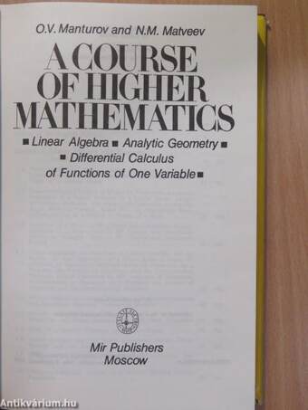 A Course of Higher Mathematics