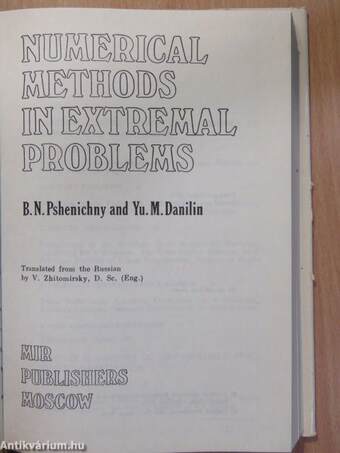 Numerical Methods in Extremal Problems