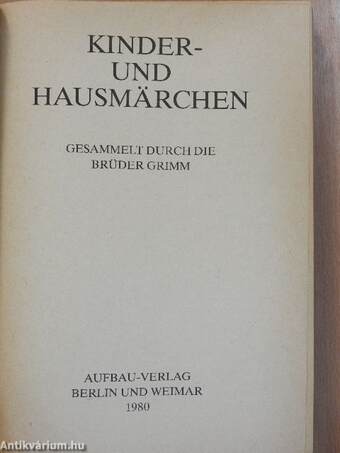 Kinder- und Hausmärchen 1-2.