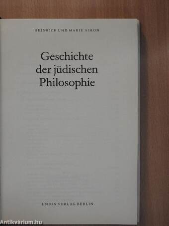 Geschichte der jüdischen Philosophie