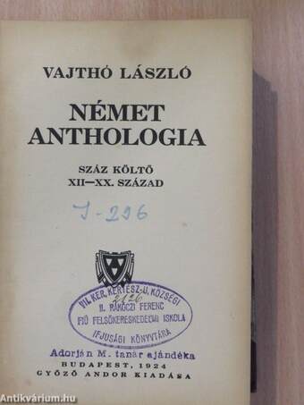 Német anthologia