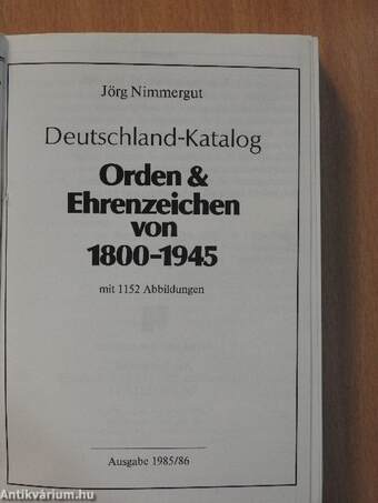 Orden & Ehrenzeichen von 1800-1945