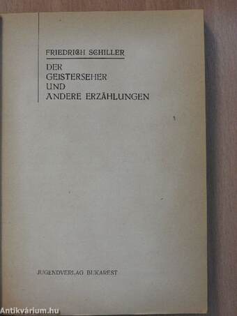 Der Geisterseher und andere Erzählungen