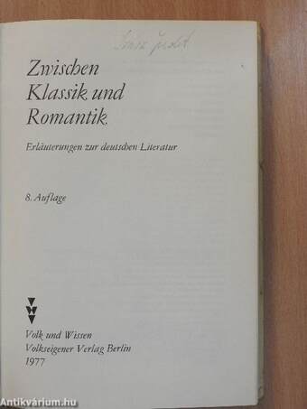 Zwischen Klassik und Romantik