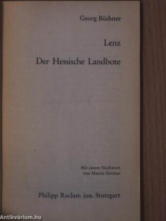 Lenz/Der Hessische Landbote