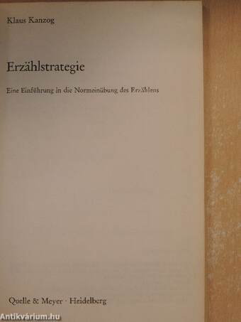 Erzählstrategie