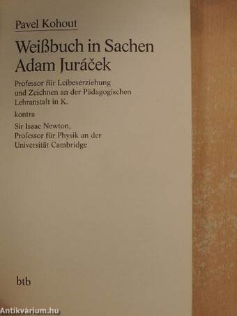 Weißbuch in sachen Adam Jurácek