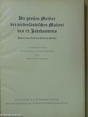 Die Großen Meister der niederländischen Malerei des 15. Jahrhunderts