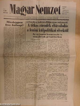 Magyar Nemzet 1989. augusztus 12.