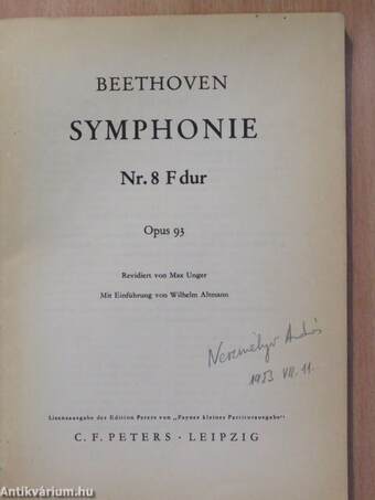 Symphonie Nr. 8 F dur