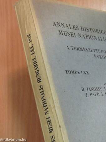 Annales Historico-Naturales Musei Nationalis Hungarici 1978