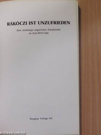 Rákóczi ist Unzufrieden