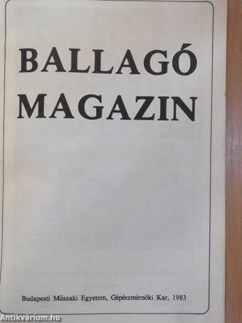 Ballagó Magazin '83