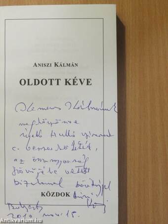 Oldott kéve (dedikált példány)