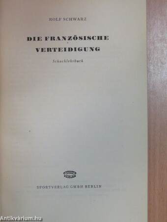 Die Französische Verteidigung