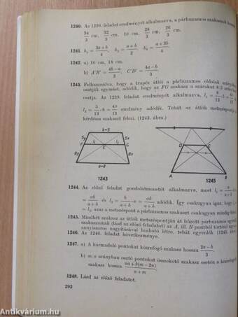 Geometriai feladatok gyűjteménye I.