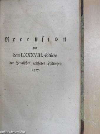 Drei Abhandlungen von der Rechtfertigung des Menschen vor Gott I-III./Kurze Erklärung über die neue, von dem Herrn Geheimekirchenrath Seiler gegen ihn der Lehre von der Rechtfertigung halber herausgegebene Schrift (gótbetűs)