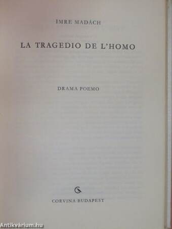 La Tragedio de L'homo