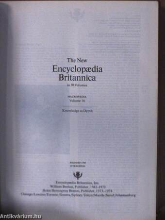 The New Encyclopaedia Britannica in 30 Volumes - Macropaedia 16