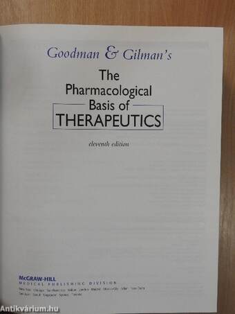 The Pharmacological Basis of Therapeutics