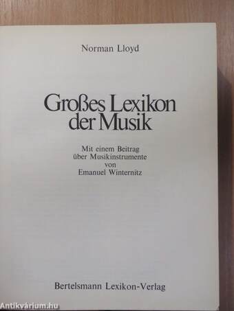 Großes Lexikon der Musik