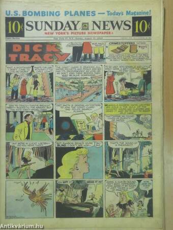 Sunday News Comic Section August 22, 1954