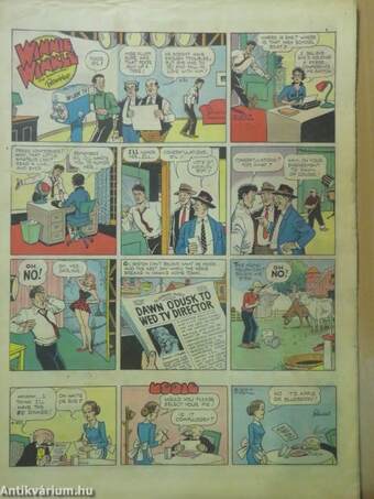 Sunday News Comic Section August 22, 1954