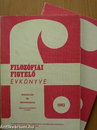 Filozófiai Figyelő Évkönyve 1982/I-II.