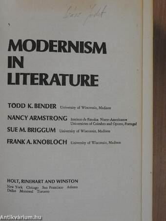 Modernism in Literature