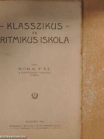 Klasszikus és ritmikus iskola