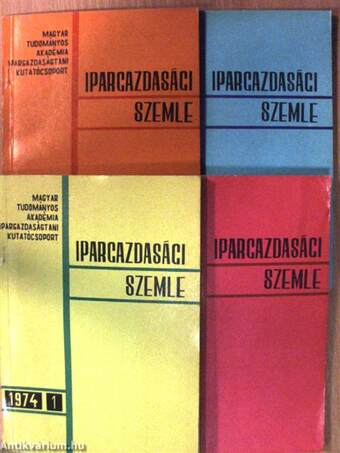 Ipargazdasági Szemle 1974/1-4.