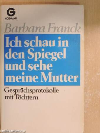 Ich schau in den Spiegel und sehe meine Mutter