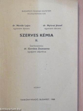 Szerves kémia II.