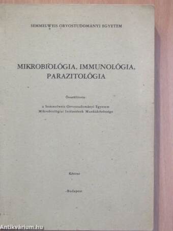 Mikrobiológia, immunológia, parazitológia