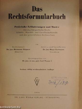 Das Rechtsformularbuch