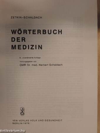 Wörterbuch der Medizin