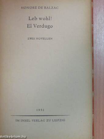 Leb wohl!/El Verdugo